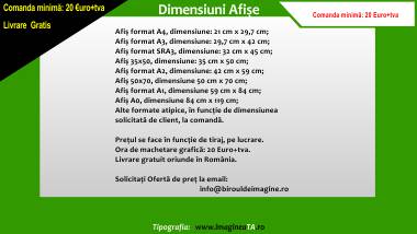 Dimensiuni Afise