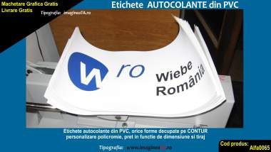 Autocolante pvc model 5 uzual doar cartonul subtire personalizat, fara accesorii
