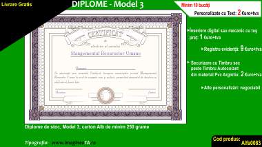 Diplome model 3