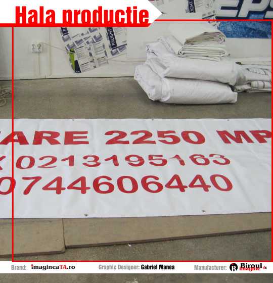 Banner - Hala de productie