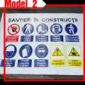Bannere mici model 2 surafata 1 mp Santier in constructii