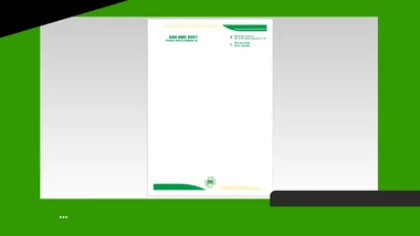 Coli cu antet personalizate model 01, verde, tip farmacie