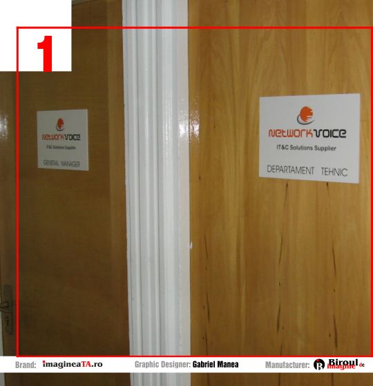 Placa Network Voice pe usa la interior