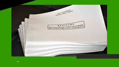 Registre personalizate model 01, verde, tip farmacie