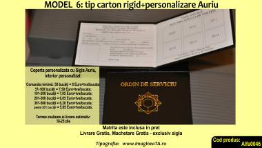 Legitimatii model 6 personalizate la comanda din carton rigid