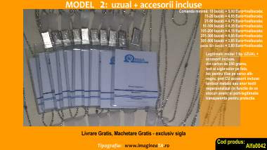 Legitimatii model 2 simple, din plastic pentru portofel