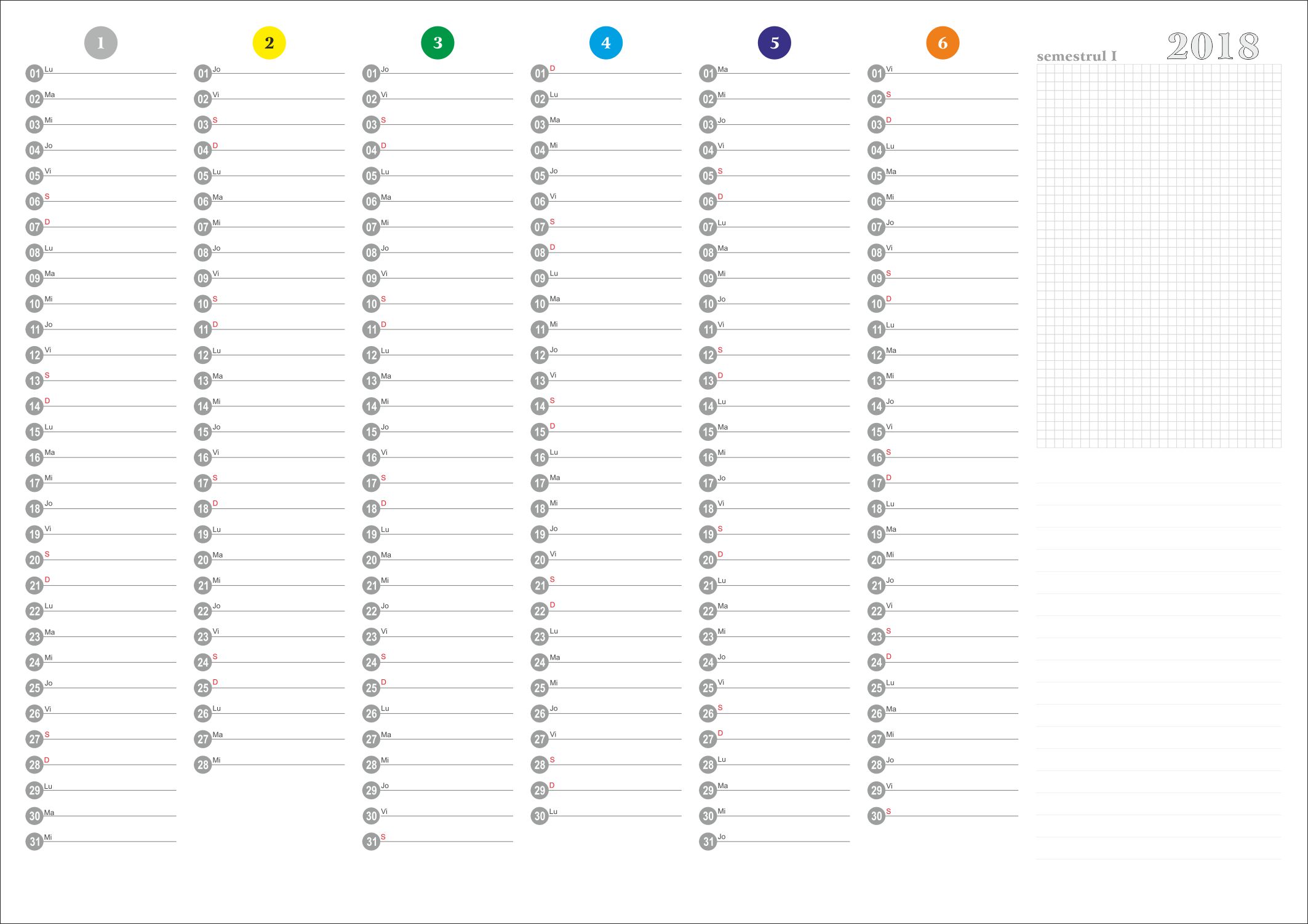 Planner RedOne semestrial